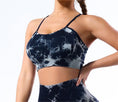 Load image into Gallery viewer, Tie Dyed Seamless Yoga Suit Halter Yoga Bra Sports Underwear Yoga Pants Fitness Trousers

