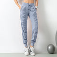 Load image into Gallery viewer, Pleated Slim-Fit Fitness Sports Pants Female Loose-Fit Tappered Trousers Running Pants Casual Quick-Drying Trousers Harem Pants Thin
