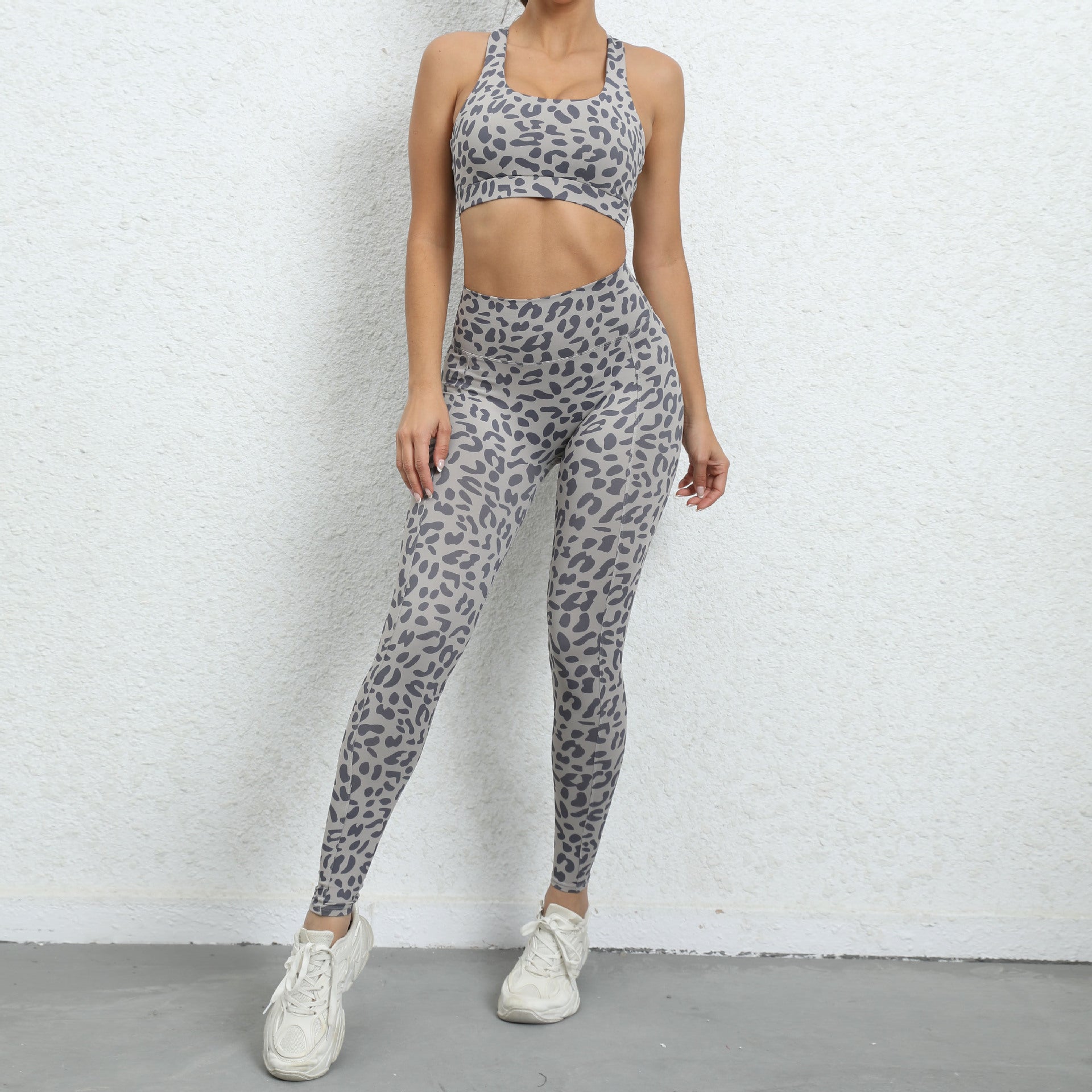 Leopard Print Yoga Set | Women's Workout Sets | Monkey Business Gym