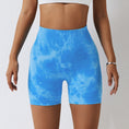 Load image into Gallery viewer, Spring Splash Dyeing Seamless Yoga Shorts Women Sports Fitness Shorts High Waist Hip Lift Skinny Yoga Pants
