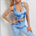 Load image into Gallery viewer, Tie Dye Sportswear Women's Suit Yoga Suit Fitness Suit Comfortable High Waist Stretch Skinny Yoga Pants
