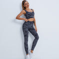Load image into Gallery viewer, Tie Dye Seamless Knitted Quick Drying Running Sportswear Yoga Long Sleeve Suit High Waist Yoga Workout Pants Women
