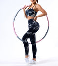 Load image into Gallery viewer, Tie Dyed Seamless Yoga Suit Halter Yoga Bra Sports Underwear Yoga Pants Fitness Trousers
