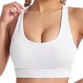 Load image into Gallery viewer, Women Sports Underwear Vest Shockproof Push Up Workout Bra Nude Feel Without Steel Ring Yoga Jacket
